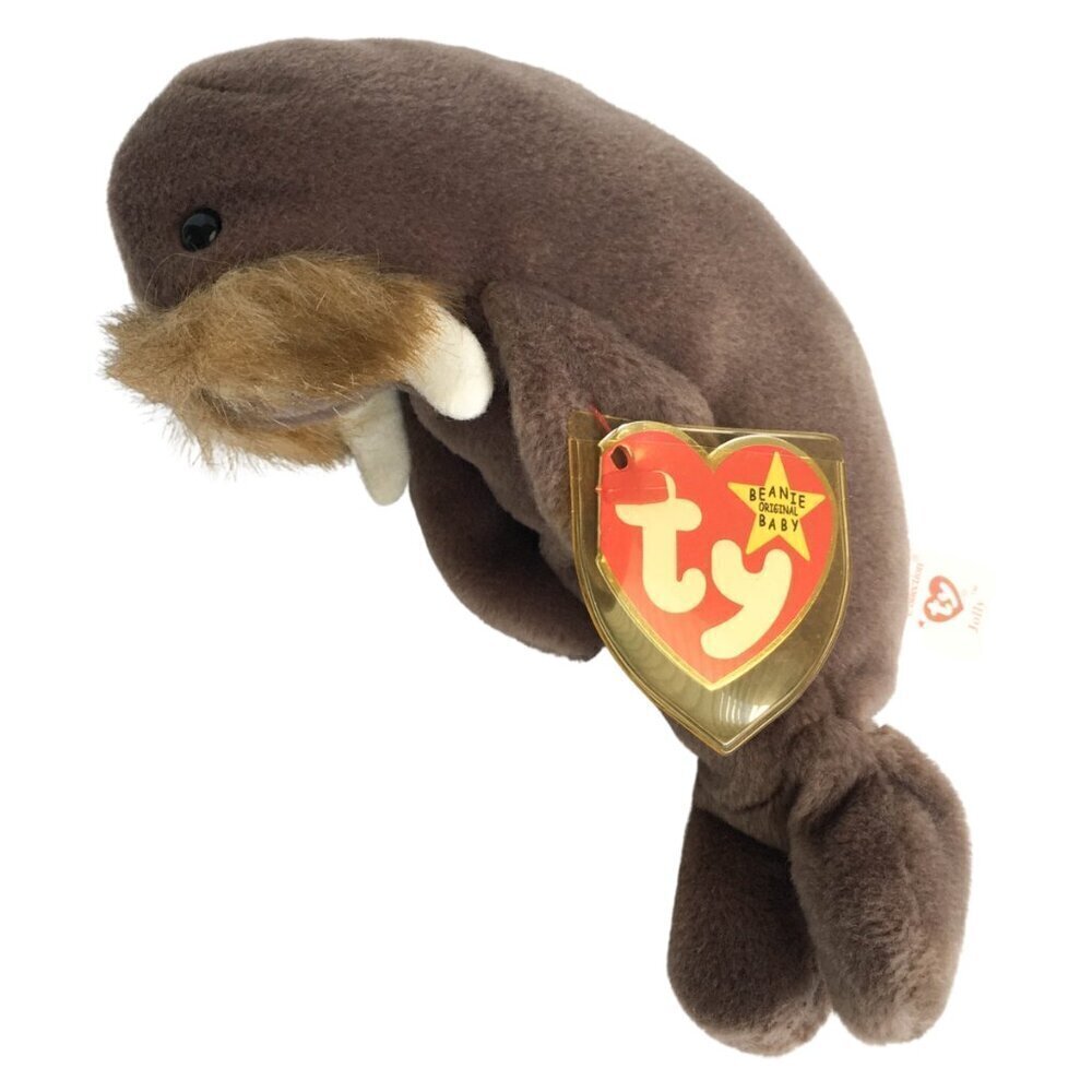 Vintage Beanie Baby Stuffed Toy Plush‎ Animal - Jolly Walrus 1996